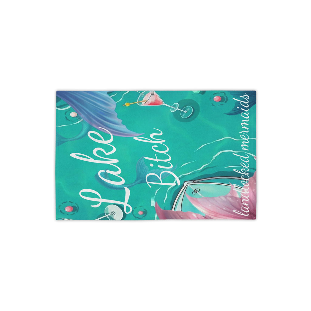 Lake Bitch Beach Towel — Funny Mermaid Lake Life Towel