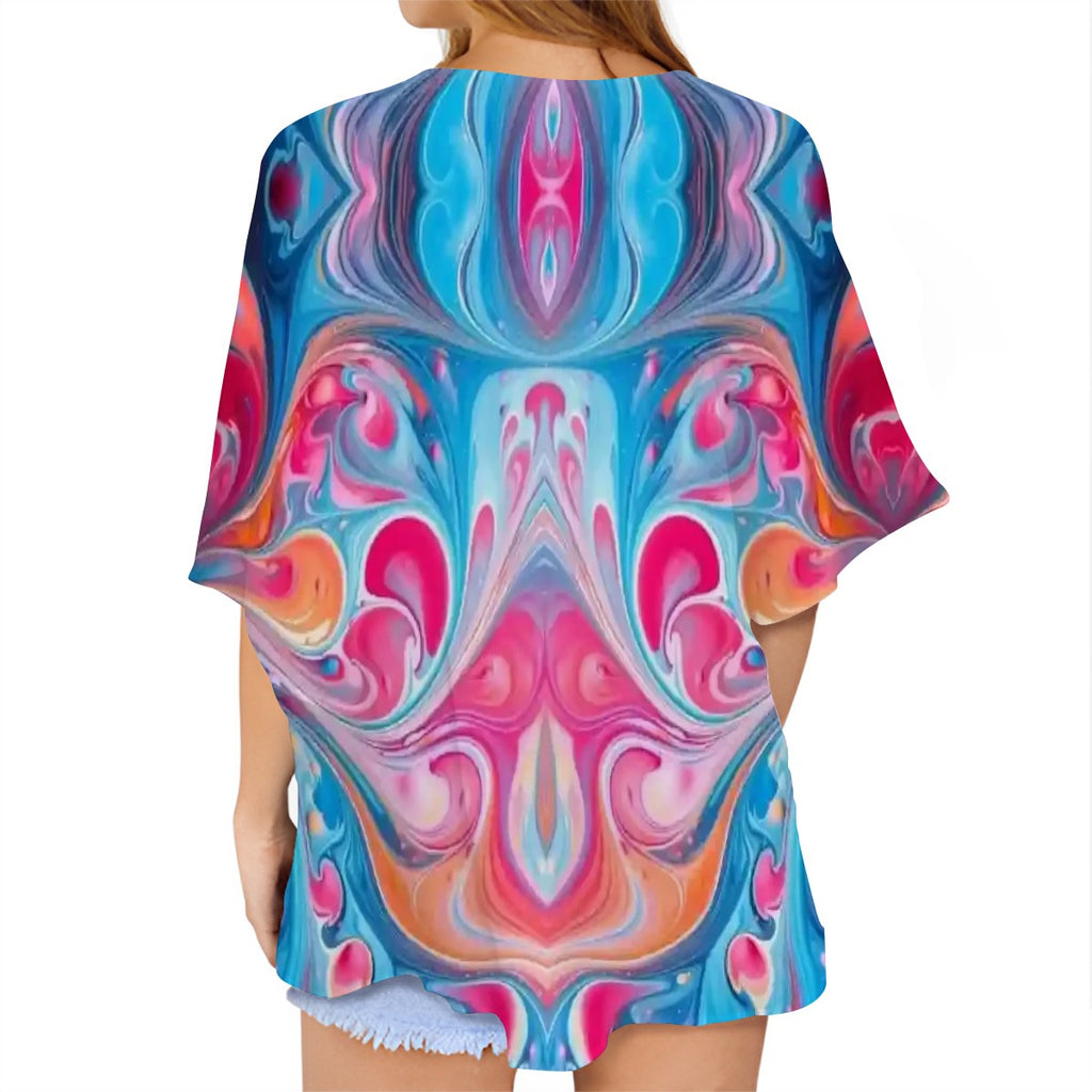 Women's Chiffon Blouse Cardigan