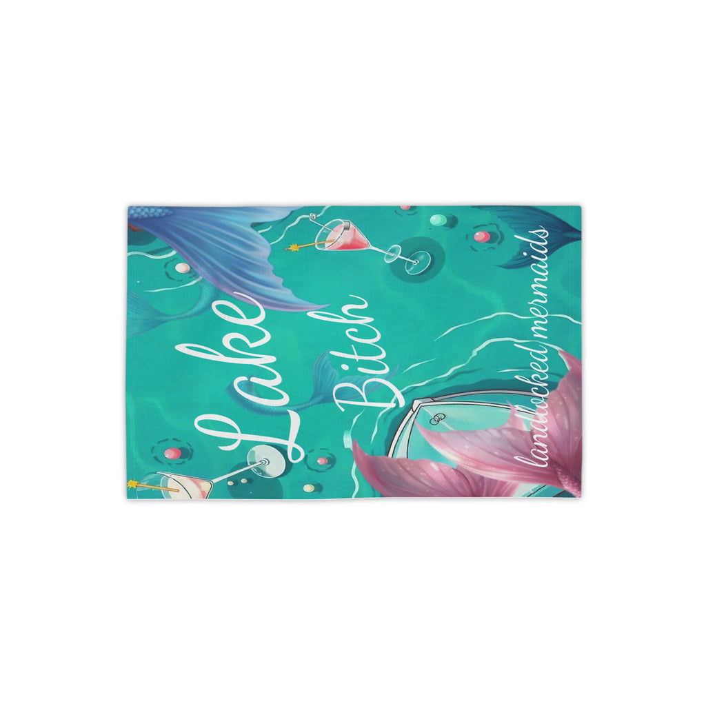 Lake Bitch Beach Towel — Mermaid Tail & Cocktail Lake Vibes