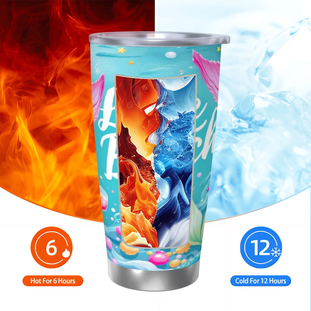 Travel Coffee Mug with Single Silver Edge (20oz) Create any image2bcd63ec71fd4952b557fe5b7cb3569a4x