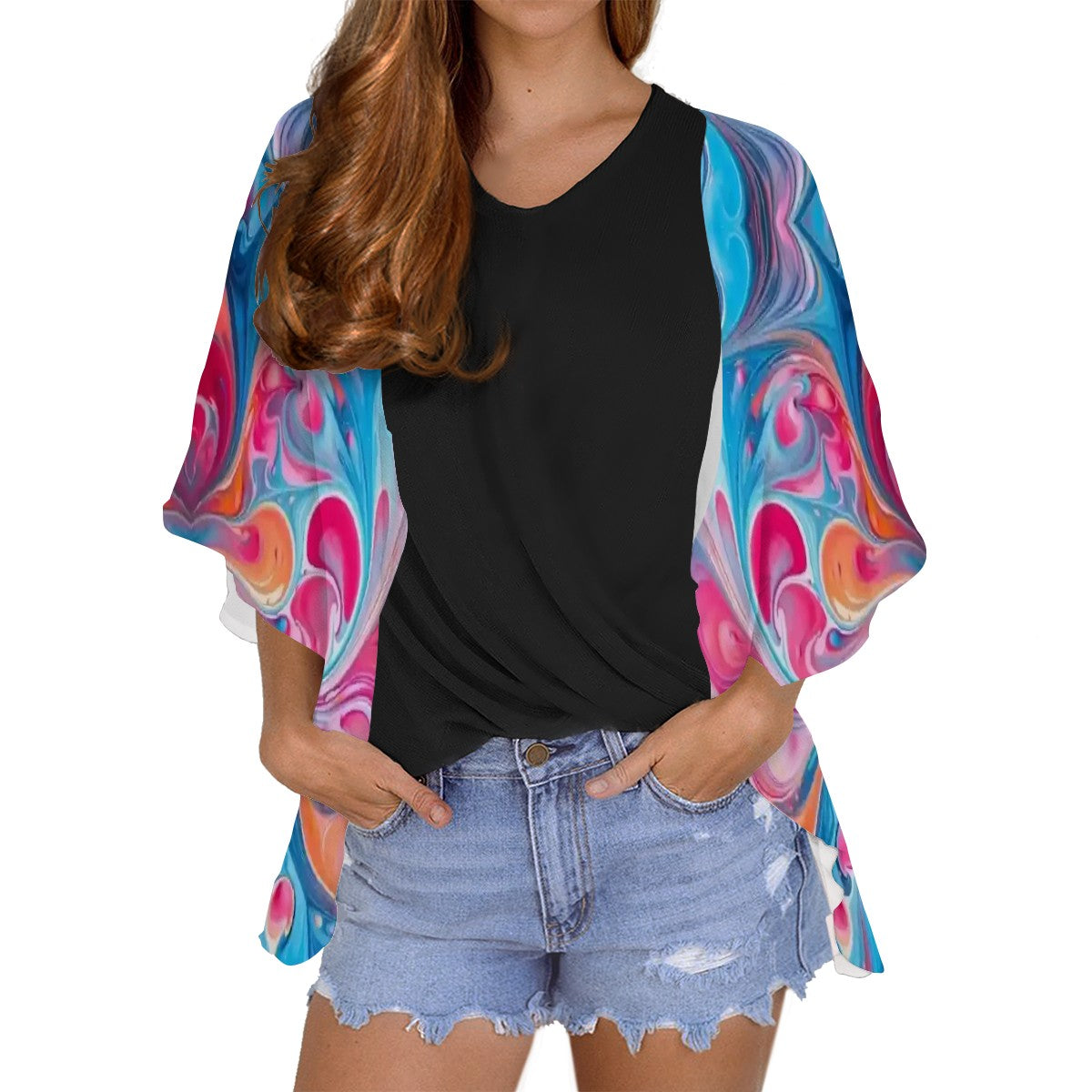 Women's Chiffon Blouse Cardigan