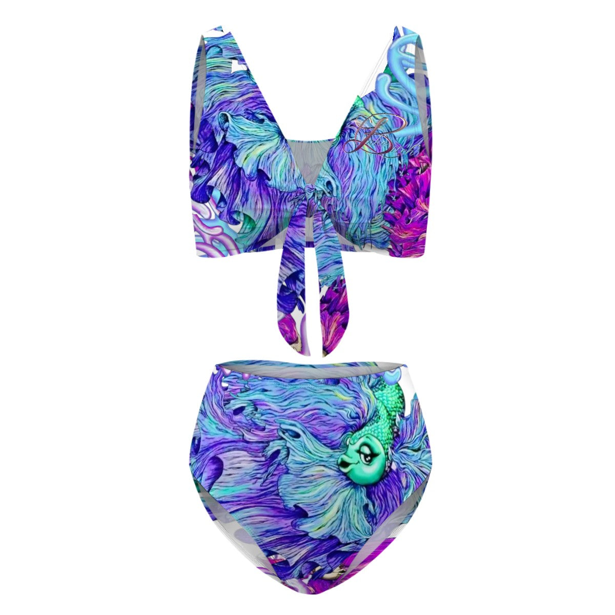 Tie High Waisted Bikini